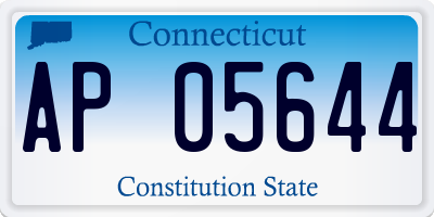 CT license plate AP05644