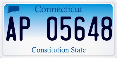 CT license plate AP05648