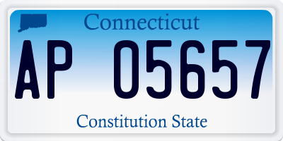 CT license plate AP05657