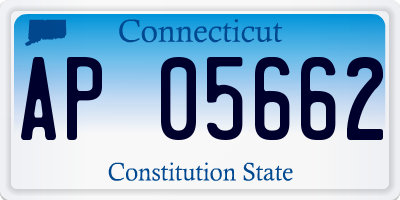 CT license plate AP05662