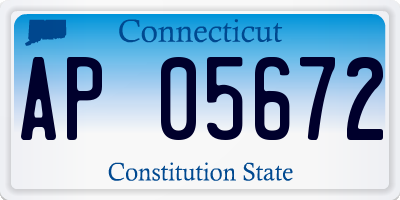 CT license plate AP05672