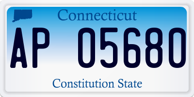 CT license plate AP05680