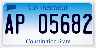 CT license plate AP05682
