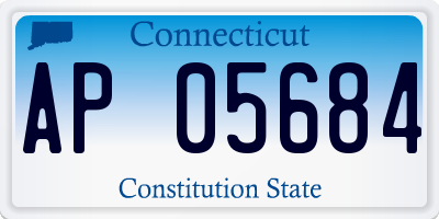 CT license plate AP05684