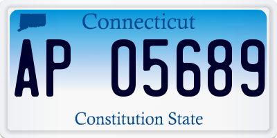 CT license plate AP05689