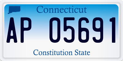 CT license plate AP05691