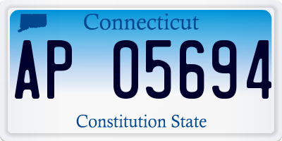 CT license plate AP05694