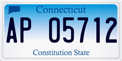 CT license plate AP05712