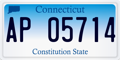CT license plate AP05714