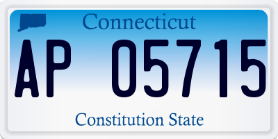 CT license plate AP05715