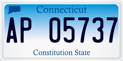 CT license plate AP05737