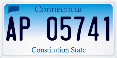 CT license plate AP05741