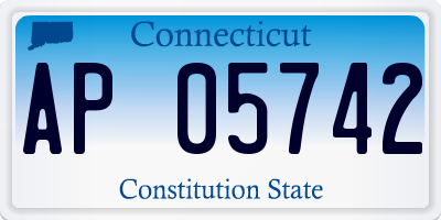 CT license plate AP05742