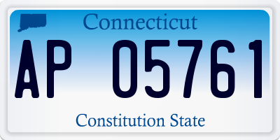 CT license plate AP05761