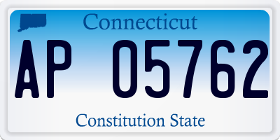 CT license plate AP05762