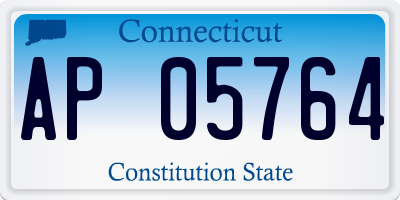 CT license plate AP05764