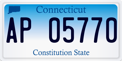 CT license plate AP05770
