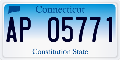 CT license plate AP05771
