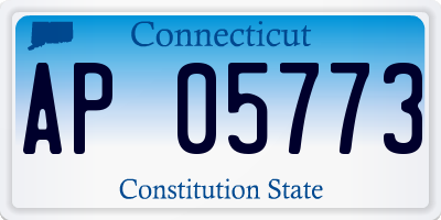 CT license plate AP05773