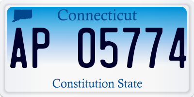 CT license plate AP05774