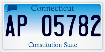CT license plate AP05782