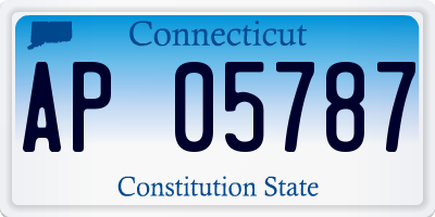 CT license plate AP05787