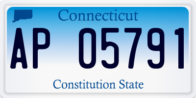 CT license plate AP05791