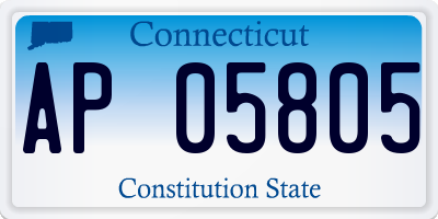 CT license plate AP05805