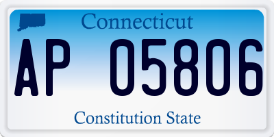 CT license plate AP05806