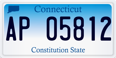 CT license plate AP05812