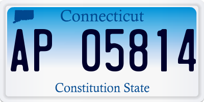 CT license plate AP05814