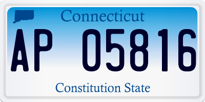 CT license plate AP05816