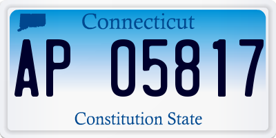 CT license plate AP05817