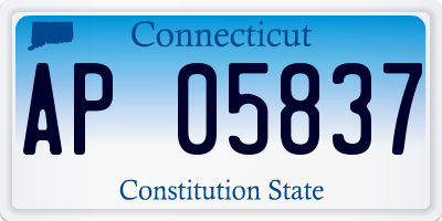 CT license plate AP05837