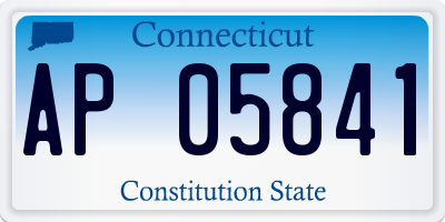 CT license plate AP05841