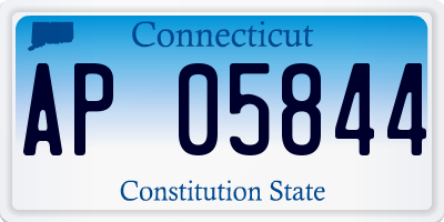 CT license plate AP05844