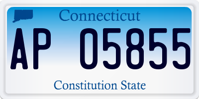 CT license plate AP05855