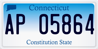 CT license plate AP05864