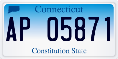 CT license plate AP05871