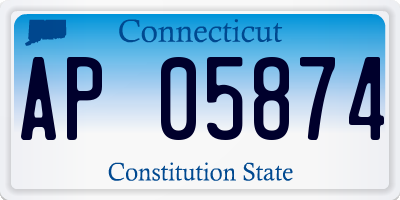 CT license plate AP05874