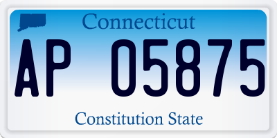 CT license plate AP05875