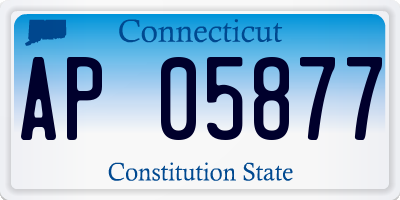 CT license plate AP05877