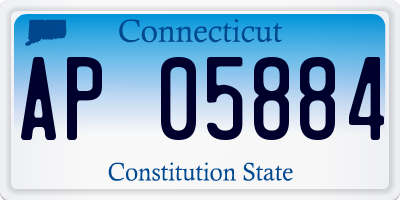 CT license plate AP05884