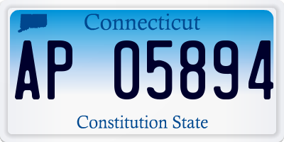CT license plate AP05894