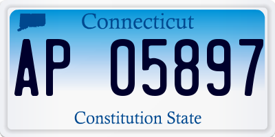 CT license plate AP05897