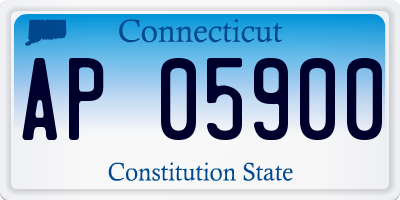 CT license plate AP05900