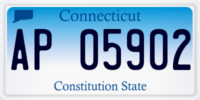 CT license plate AP05902