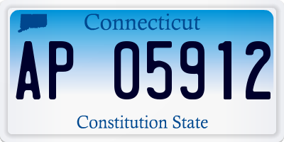 CT license plate AP05912