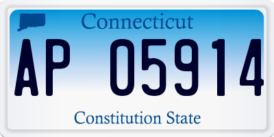 CT license plate AP05914