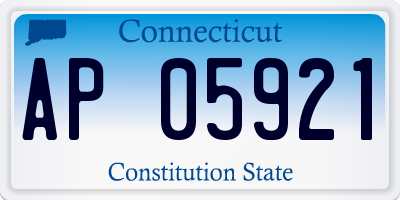 CT license plate AP05921